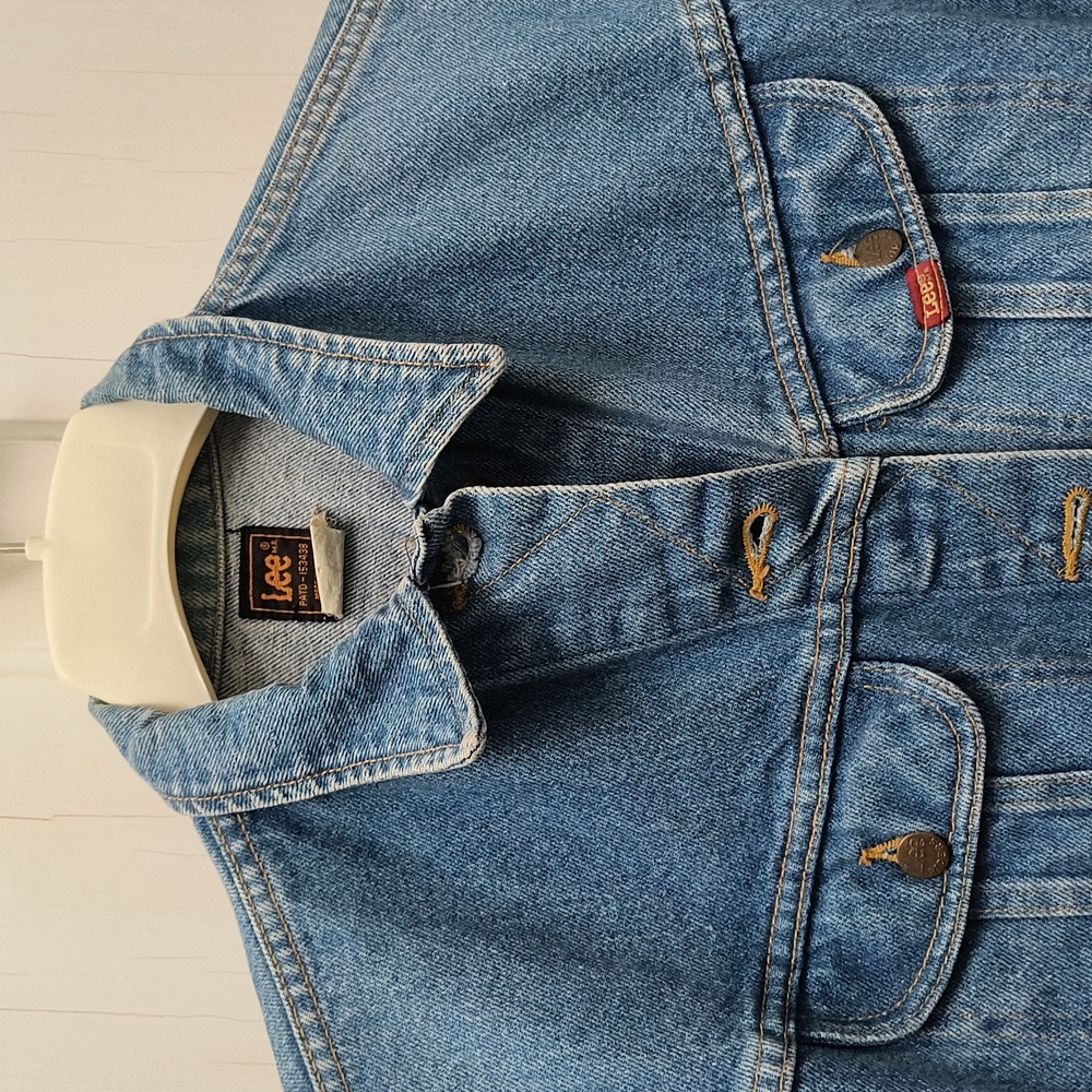 Vintage Lee Blue Denim Jacket - size Large - Picture 4 of 12